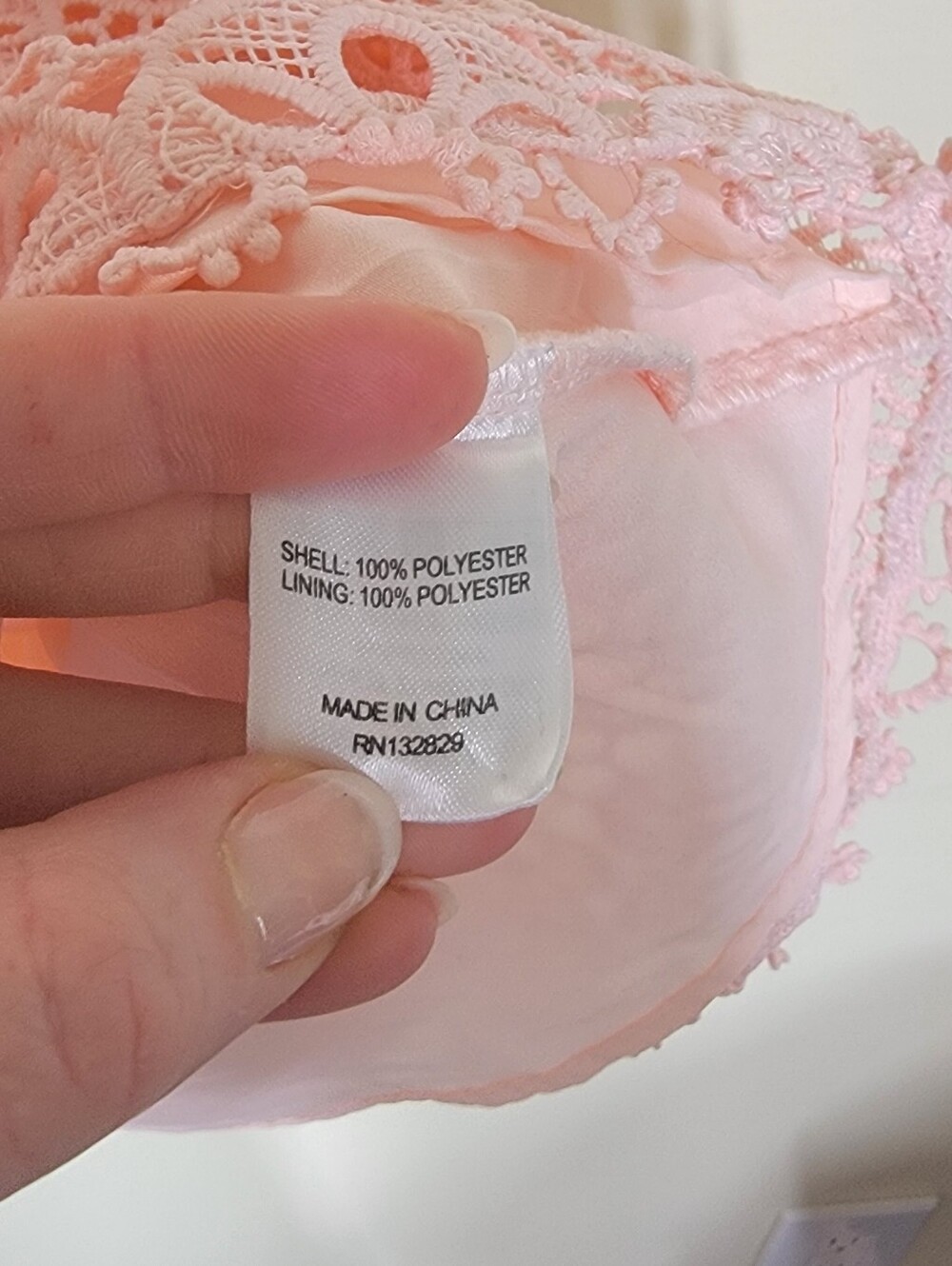Lovers + Friends Happy Hour Mini Dress Pink Lace Size Small - Picture 4 of 6